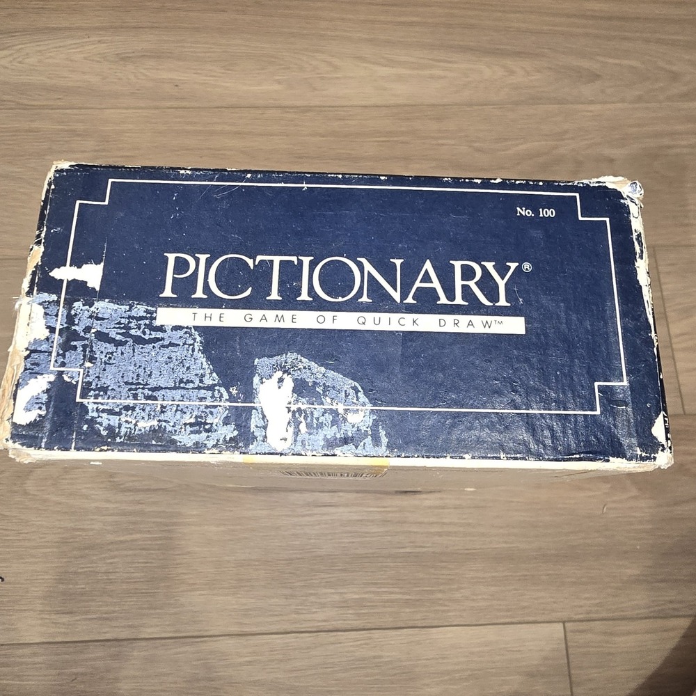 1985 Vintage Used First Edition Pictionary Board Game "The Game Of Quick Draw"